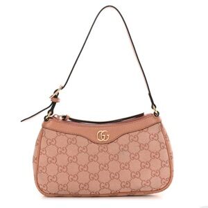 Gucci Pink Canvas Shoulder Bag